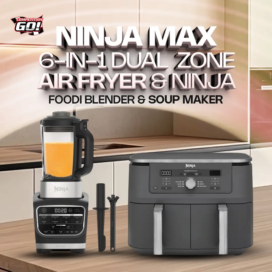 NINJA MAX 6-IN-1 DUAL ZONE AIR FRYER & NINJA FOODI BLENDER & SOUP MAKER